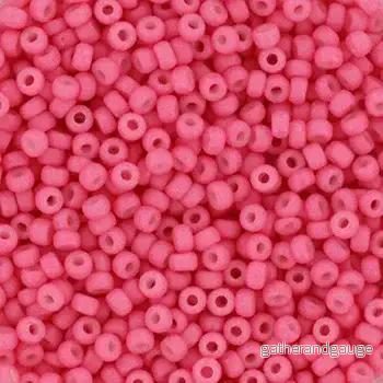 Miyuki Seed Beads - Special Dyed Bright Pink 11/0, 10 Gram