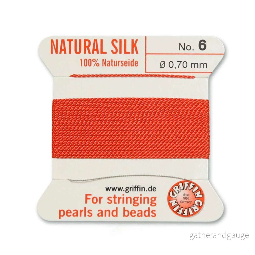 Griffin Silk - Coral Strl 6 1 förpackning