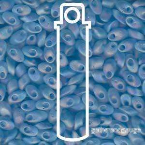 Miyuki Long Magatama - Matte Transparent LT Blue 4x7mm 8,5gram