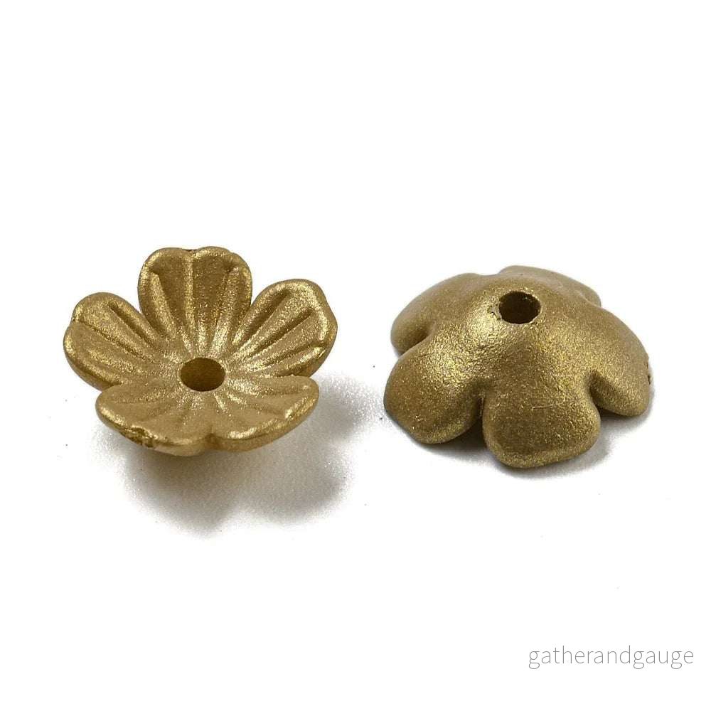 Pärlhattar Akryl – Blomma Camel Lyster 10mm, 5 gram Pärlhattar Akryl – Blomma Camel Lyster 10mm, 5 gram