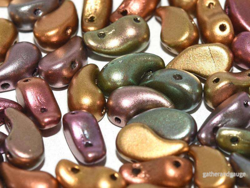 Zoliduo Höger – Purple Iris Gold 5x8mm, 20-pack Zoliduo Höger – Purple Iris Gold 5x8mm, 20-pack