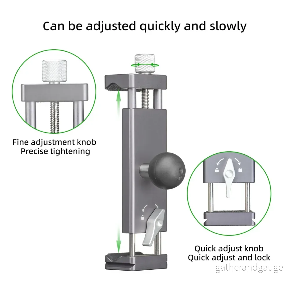 FANAUE Universal Holder for 3.7”-9” Tablets Compatible with Two B 1” Size Round Ball Bases for iPad - Bild 3