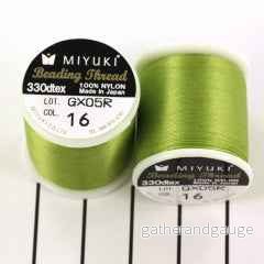 Miyuki Beading thread – Light Green Fennel, 1 Rulle Miyuki Beading thread – Light Green Fennel, 1 Rulle