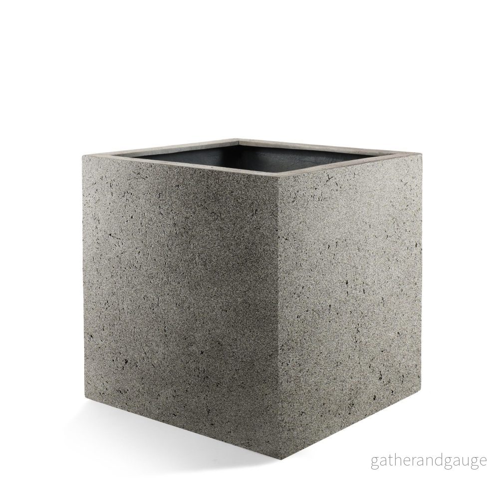 Grå kubkruka 40 cm