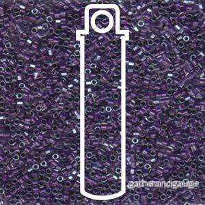 Miyuki Delica Hexcut - Sparkling Violet Lined Crystal 11/0 7,2gram