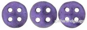 CzechMates QuadraLentil - Metallic Suede Purple 6mm, 10 gram - Bild 2