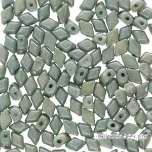 Matubo Mini Gemduo - Chalk Green Luster 6x4mm