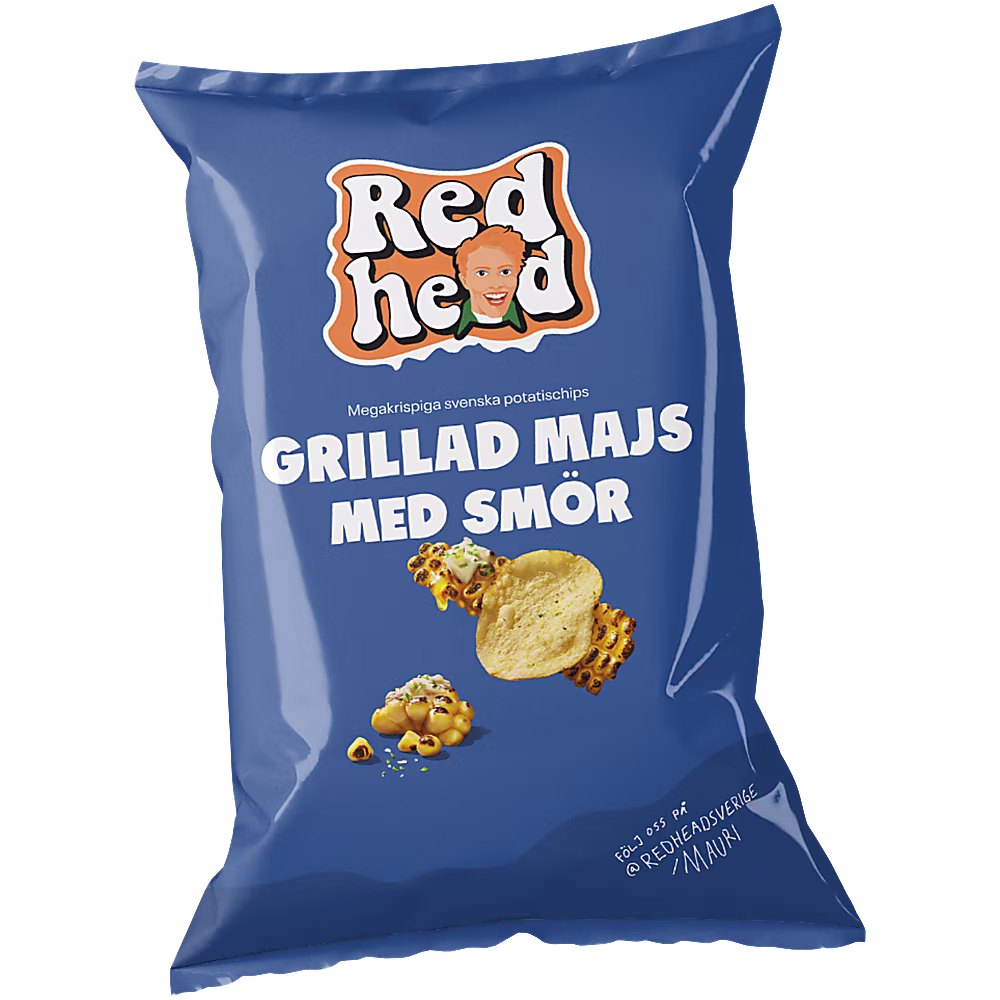 Redhead Chips Grillad majs med smör Redhead Chips Grillad majs med smör