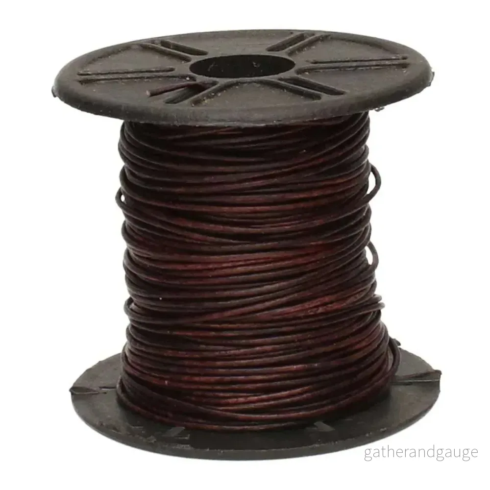 Läderband 0,5 mm - Brun 1 m - Bild 2