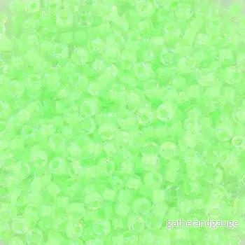 Miyuki Seed Beads - Luminous Mint Green 11/0, 10 gram