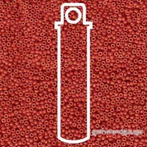 Miyuki seed beads - Dyed Opaque Maroon 15/0, 8,2 gram
