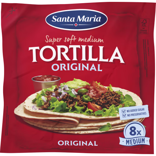 Santa Maria Tortilla Original Medium 8-pack Santa Maria Tortilla Original Medium 8-pack