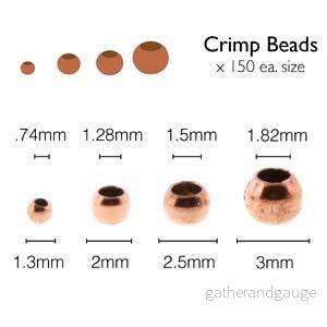Basic Elements - Crimp bead assortment, Copper plated, 600- pack - Bild 2