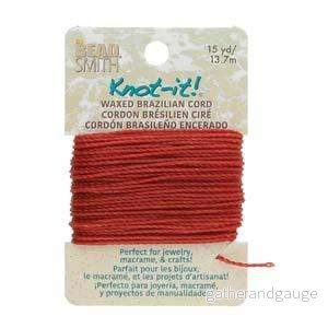 Knot-it Waxed Brazilian cord – Terracotta 13,7 m Knot-it Waxed Brazilian cord – Terracotta 13,7 m