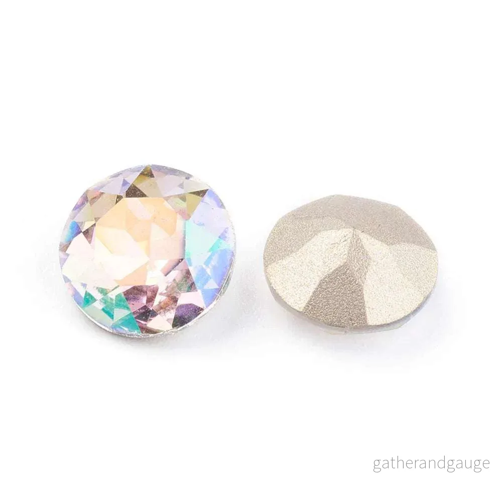 Kinesisk Strass - Round stone Luminous Green 8mm 1 styck