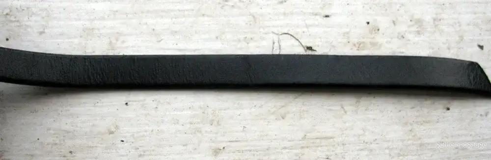Svart Läderrem 10x2mm - 20 cm - Bild 2