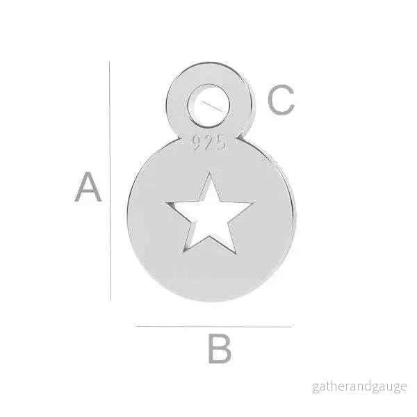 Berlock 925 Silver – Stjärna 7x5mm 1 styck Berlock 925 Silver – Stjärna 7x5mm 1 styck