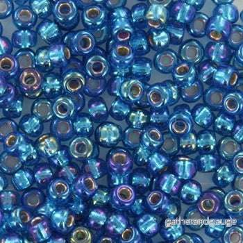 Miyuki Seed Beads - Silverlined Capri Blue AB 8/0, 10 gram