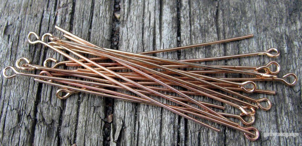 Öglepinnar Roséguldfärgade – 70mm, 50-pack Öglepinnar Roséguldfärgade – 70mm, 50-pack