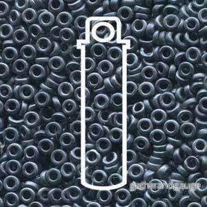 Miyuki Spacer - Matte Blue Grey / Matte Hematite 3x1.3mm