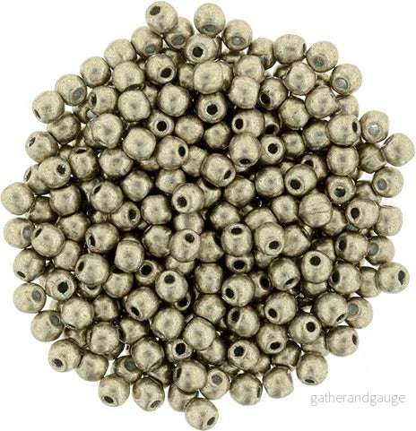 Tjeckiska Druk (Runda) – Saturated Metallic Haselnut 2mm, 50-pack Tjeckiska Druk (Runda) – Saturated Metallic Haselnut 2mm, 50-pack