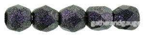 Tjeckiska Firepolish - Polychrome Black Currant 2,5mm, 50-pack