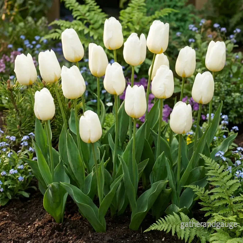 Tulipe triomphe blanche - Bild 2