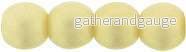 Tjeckiska Druks (runda) - Powdery Light Gold 4 mm, 50-pack