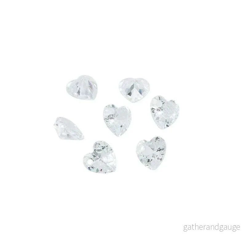 Facetterat Hänge – Liitet Hjärta Crystal 5mm 1 styck
