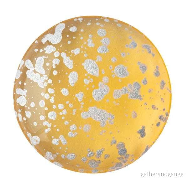 Cabochon par Puca® - Light Topaz Splash Silver 25 mm, 1 styck