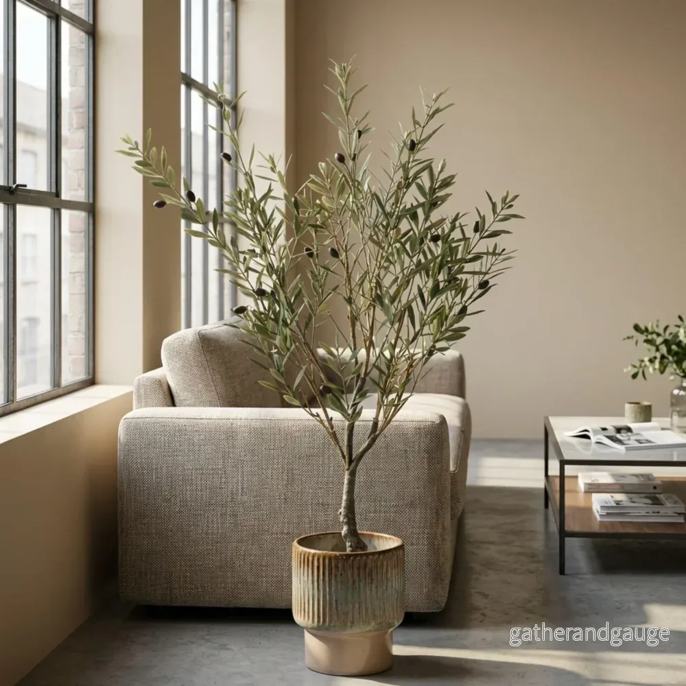 Artificial Olive tree in kruka - kunstplant - UV - 90 cm - Bild 3