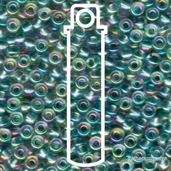 Miyuki Seed Beads - Seafoam Lined Crystal AB 6/0, 20 gram
