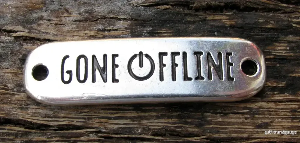 Connector Silverfärgad - Gone Offline 38x10mm 1 styck
