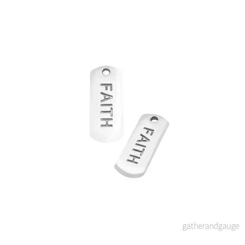 Berlock silverpläterad - Faith 1 styck