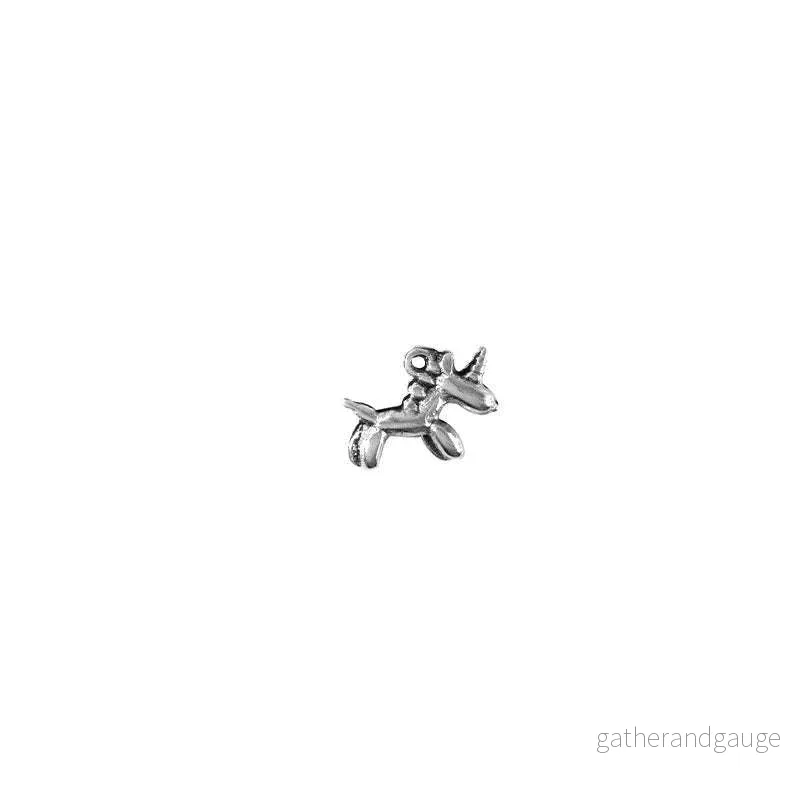 Berlock Silverpläterad – Ballong Enhörning 17x13mm 1 styck Berlock Silverpläterad – Ballong Enhörning 17x13mm 1 styck