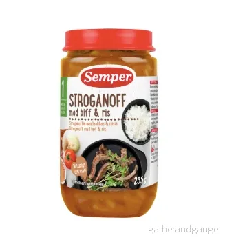 Stroganoff med Biff Och Ris Från 12 Månader Stroganoff med Biff Och Ris Från 12 Månader