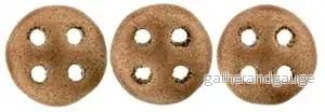 CzechMates QuadraLentil - Matte Metallic Copper 6mm, 10 gram - Bild 2