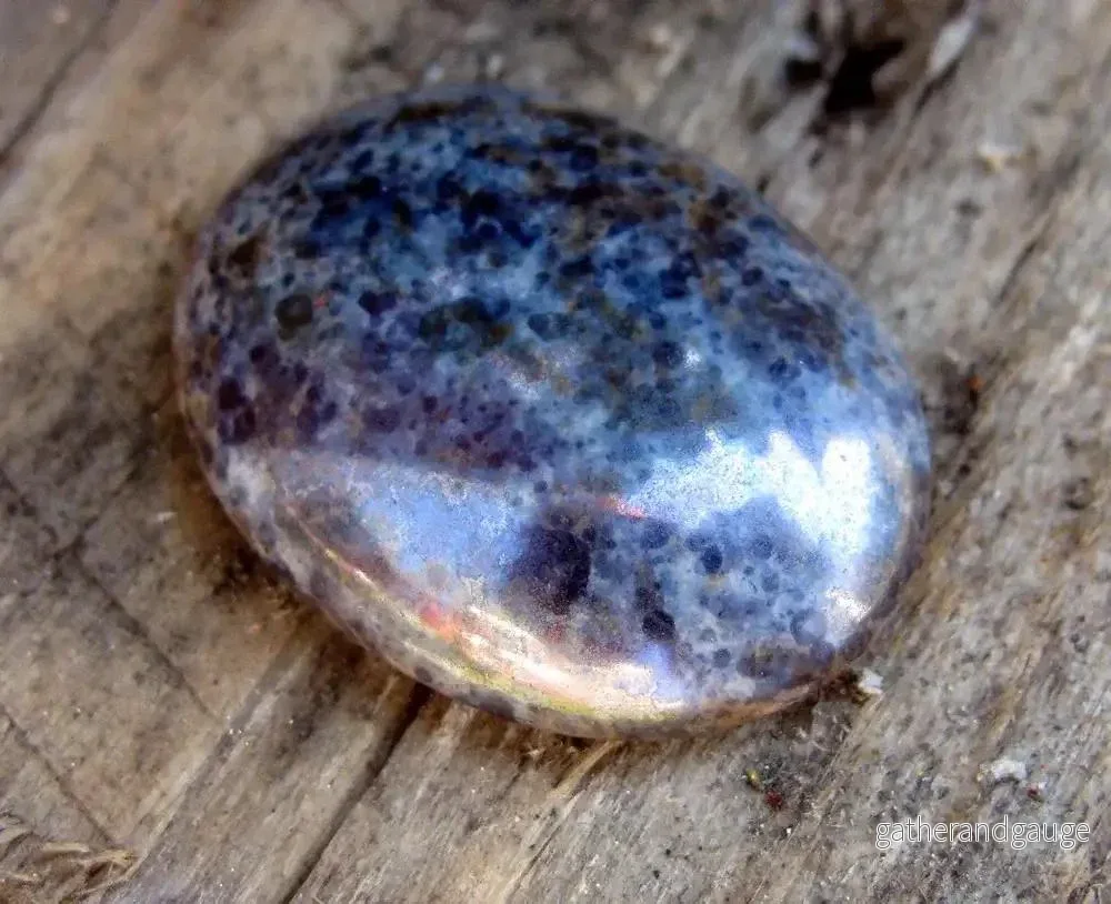 Cabochon Oval - Lila/Blå/Grå 25x18mm - Bild 2