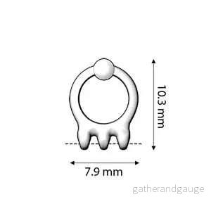 Cymbal Element Örhänge - Farali III Rose gold plated 2-pack - Bild 2