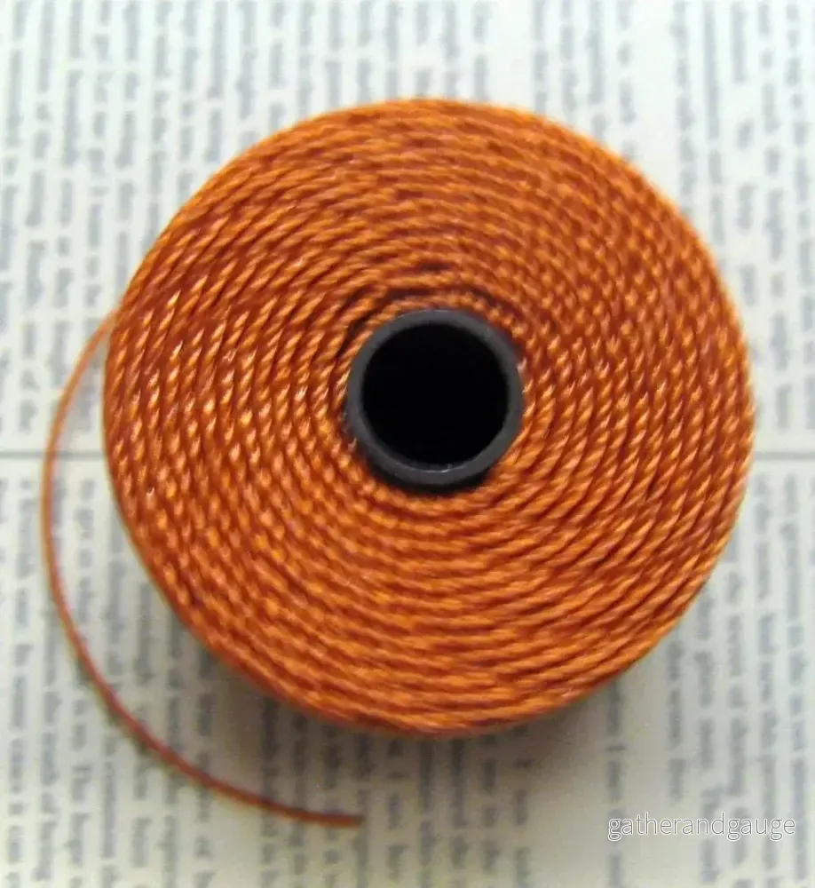 S- Lon bead cord – Rust, 1 rulle