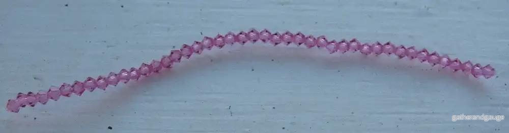 Tjeckiska MC Bicone - Rose, 3 mm 40- pack - Bild 3