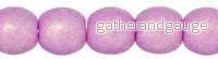 Tjeckiska Druk (Runda) - Neon Orchid 3mm, 50-pack
