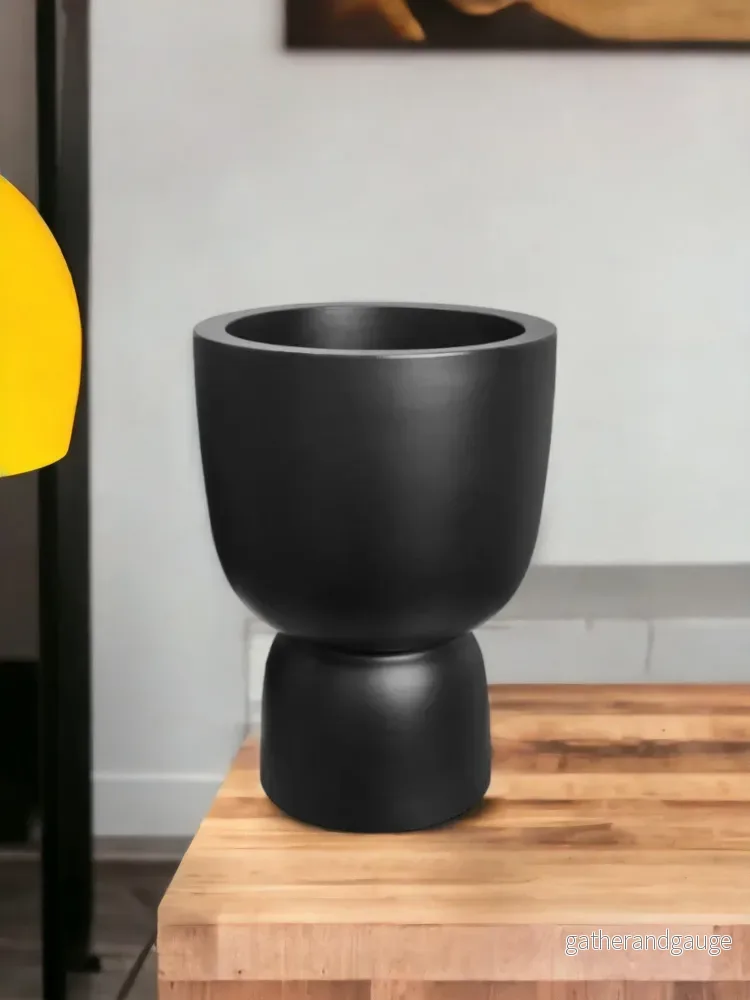 Elho Coupe Planter Svart - D35 x H49