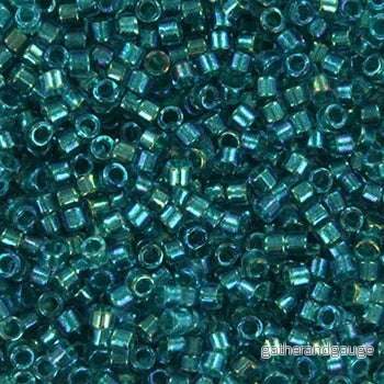 Miyuki Delica – Fancy Lined Teal 11/0, 5 Gram
