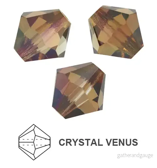 Tjeckiska MC Bicone - Crystal Venus 3 mm 40- pack