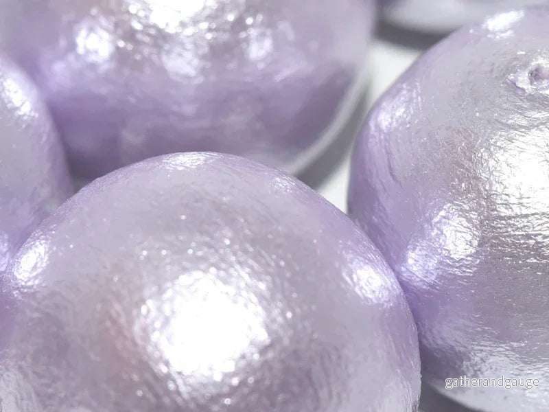 Miyuki Cotton Pearl - Lavender 25mm, 1 styck