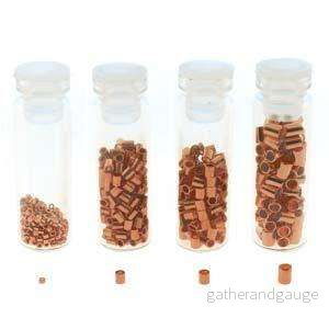 Basic Elements – Crimp tube assortment, Copper plated, 600- pack Basic Elements – Crimp tube assortment, Copper plated, 600- pack