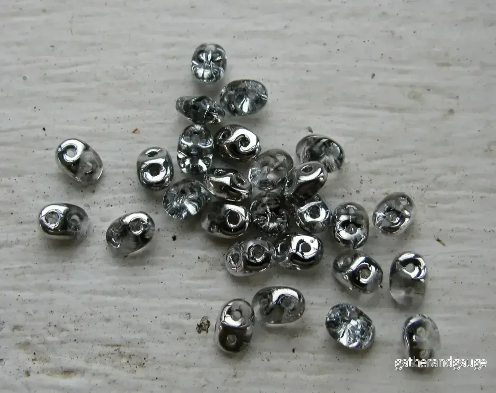 SuperDuo – Crystal Silver, 10 gram SuperDuo – Crystal Silver, 10 gram