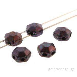 Honeycomb Jewel – Jet Iris Luster 6mm, 1 sträng