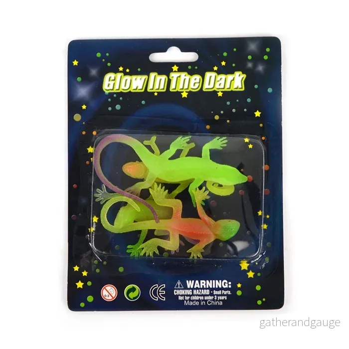 Glow in the dark ödla 4-pack Glow in the dark ödla 4-pack